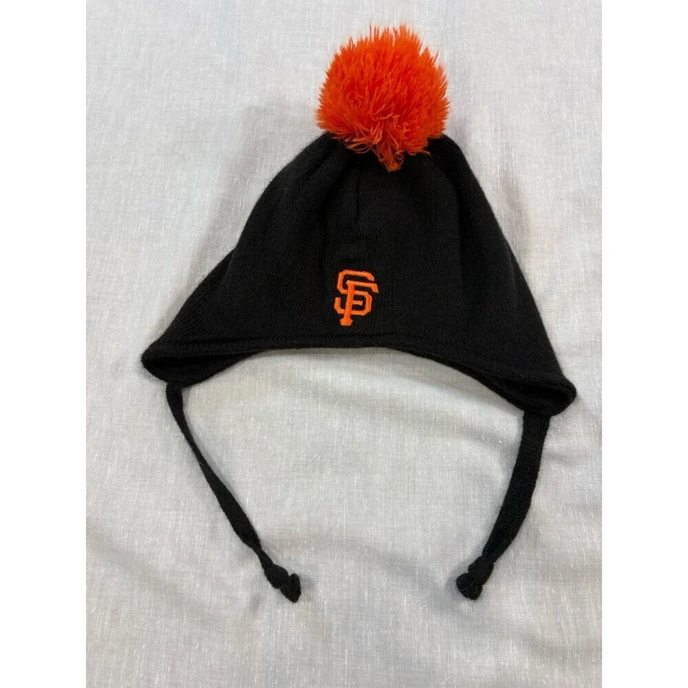 MLB San Francisco Giants infant knit beanie with Pom Pom